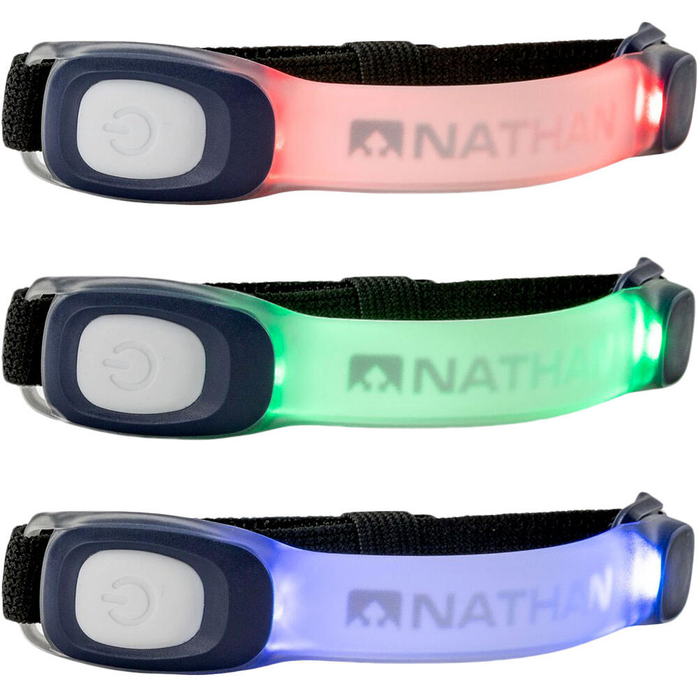 Nathan brazalete reflectante LightBender Mini R vista frontal