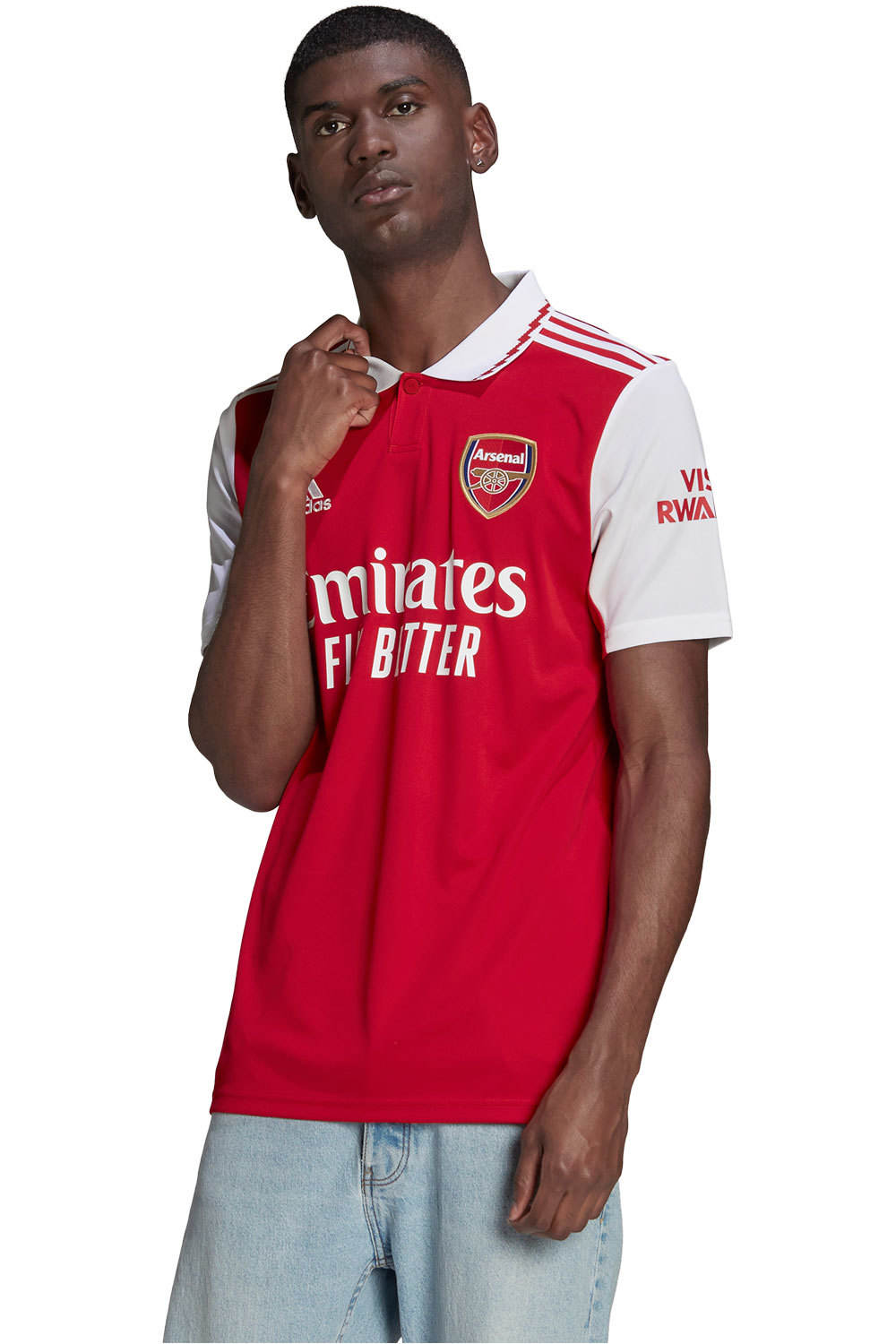 adidas camiseta de fútbol oficiales Arsenal vista frontal