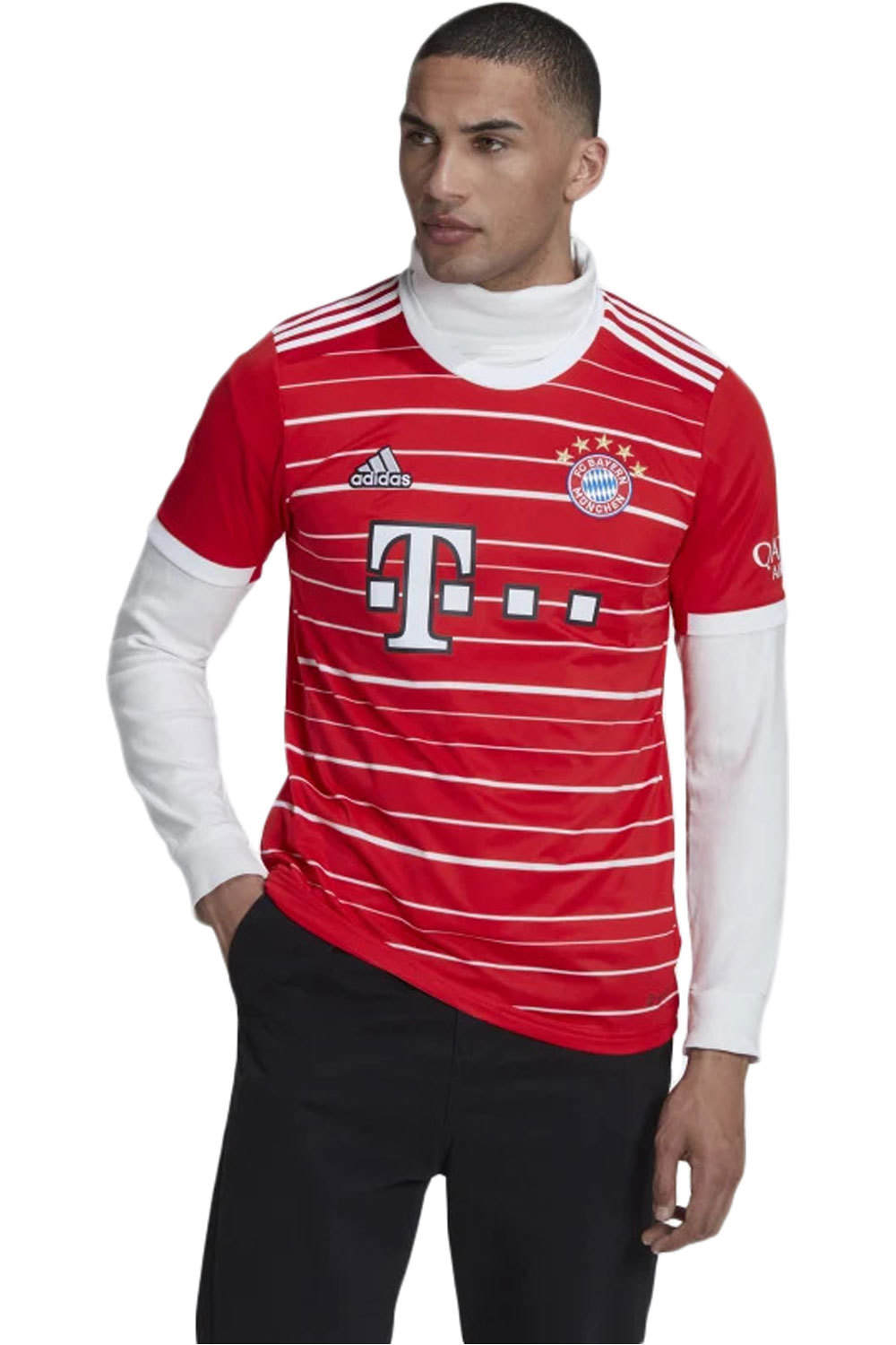 adidas camiseta de fútbol oficiales FC Bayern vista frontal