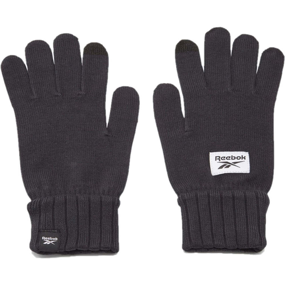 Reebok guantes running TE KNITTED GLOVES vista frontal