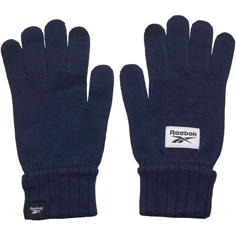 Reebok guantes running TE KNITTED GLOVES vista frontal