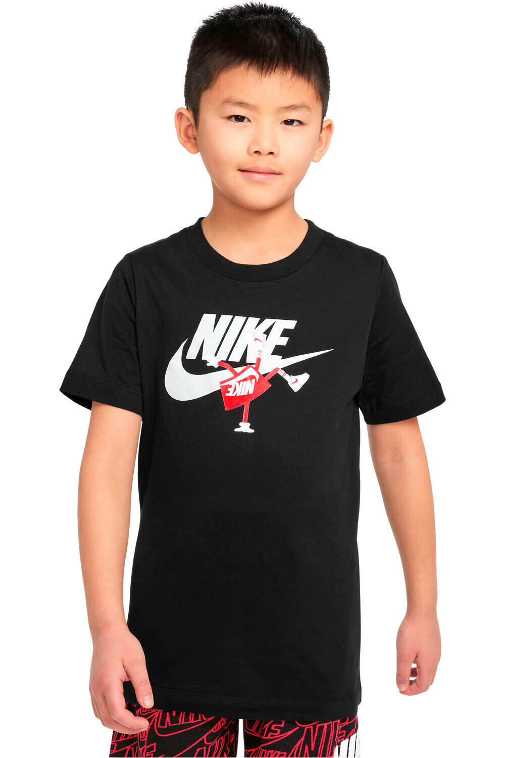 Nike camiseta manga corta niño B NSW TEE FUTURA BOXY SP22 vista frontal