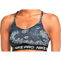 Nike sujetadores deportivos W NP DF INDY STRPY AOP BRA vista frontal