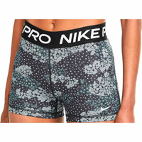 Nike pantalones y mallas cortas fitness mujer W NP DF AOP SHORT 3IN GR vista frontal