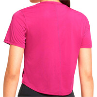 Nike camisetas fitness mujer W NK ONE DF CLRK STD SS CRP TP vista trasera