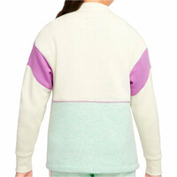 Nike sudadera niña G NSW FLC LS MOCK TOP vista trasera