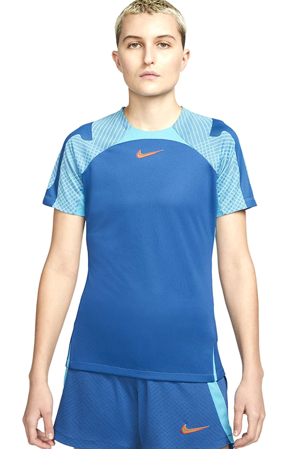 Dri-fit strike camisetas fútbol manga corta Azul (XL)