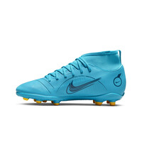 Nike botas de futbol niño cesped artificial MERCURIAL SUPERFLY JR 8 CLUB FG/MG AZNA lateral interior