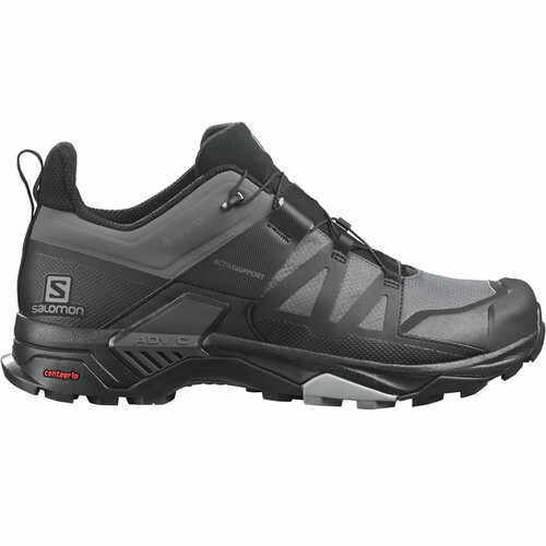 Zapatillas Trekking Salomon Mujer España - Salomon X ULTRA 3 GORE-TEX  Negras / Rojas