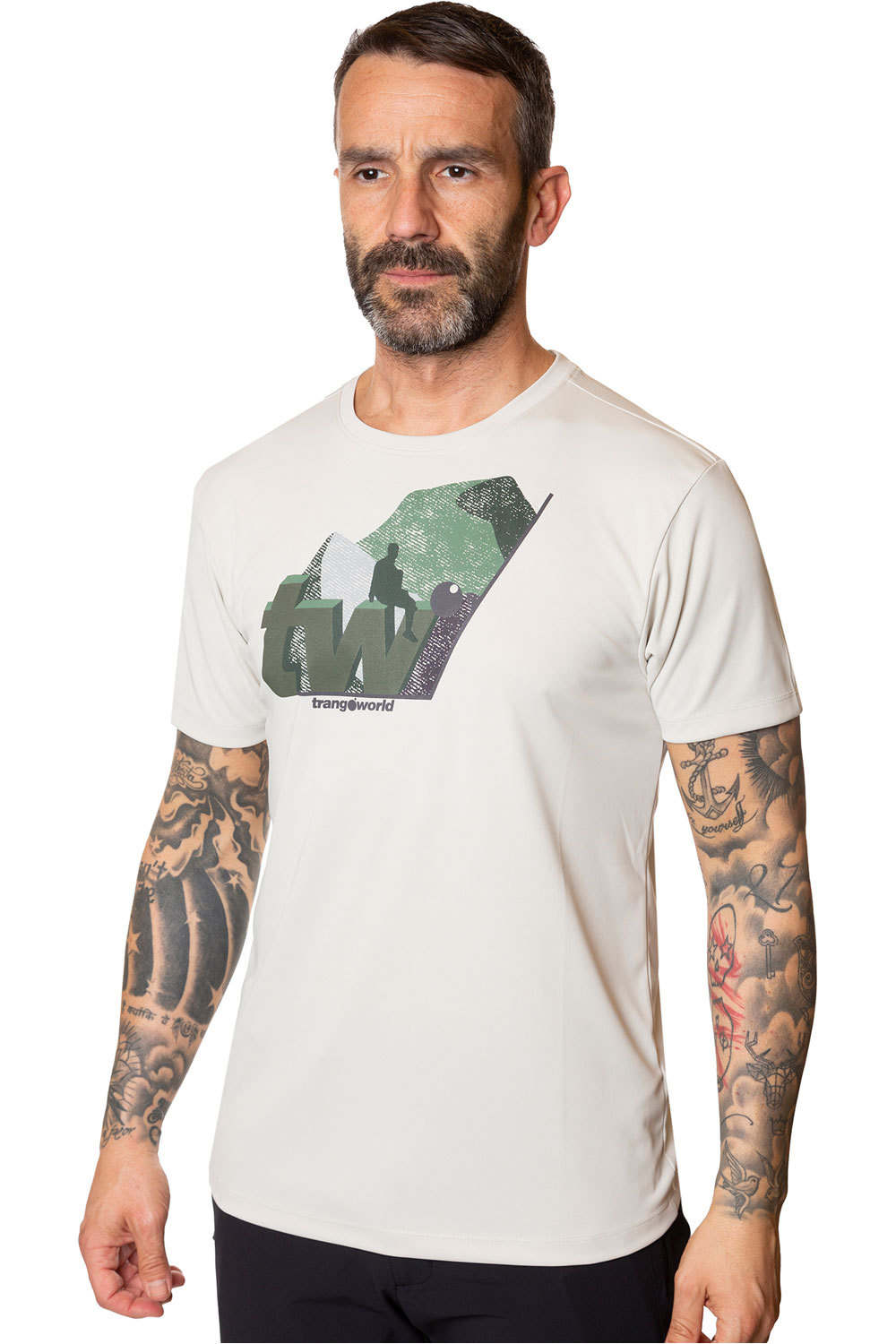 Trango camiseta montaña manga corta hombre CAMISETA ZELVE vista frontal