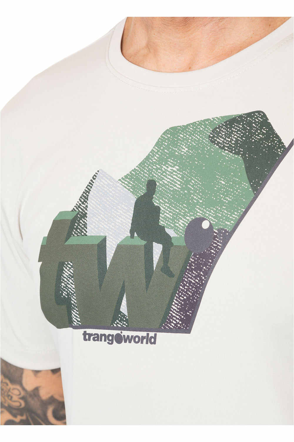 Trango camiseta montaña manga corta hombre CAMISETA ZELVE vista detalle