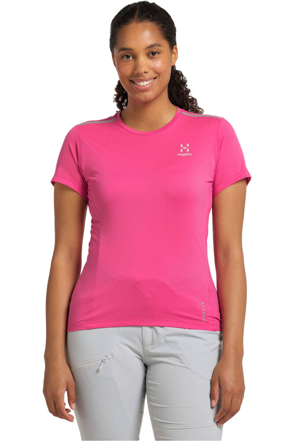 Haglofs camiseta montaña manga corta mujer L.I.M Tech Tee Women vista frontal