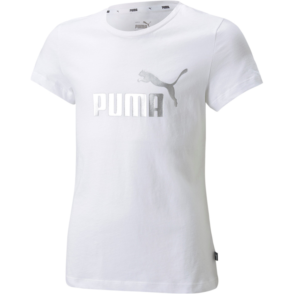 Puma camiseta manga corta niña ESS+ LOGO TEE G vista frontal