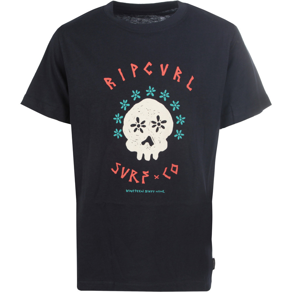 Rip Curl camiseta manga corta niño X_HIPPYSKULL TEE vista frontal