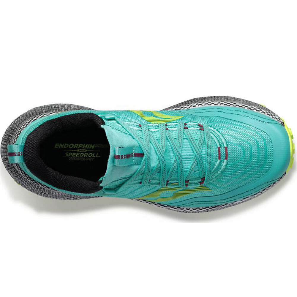 Saucony zapatillas trail mujer ENDORPHIN TRAIL vista trasera