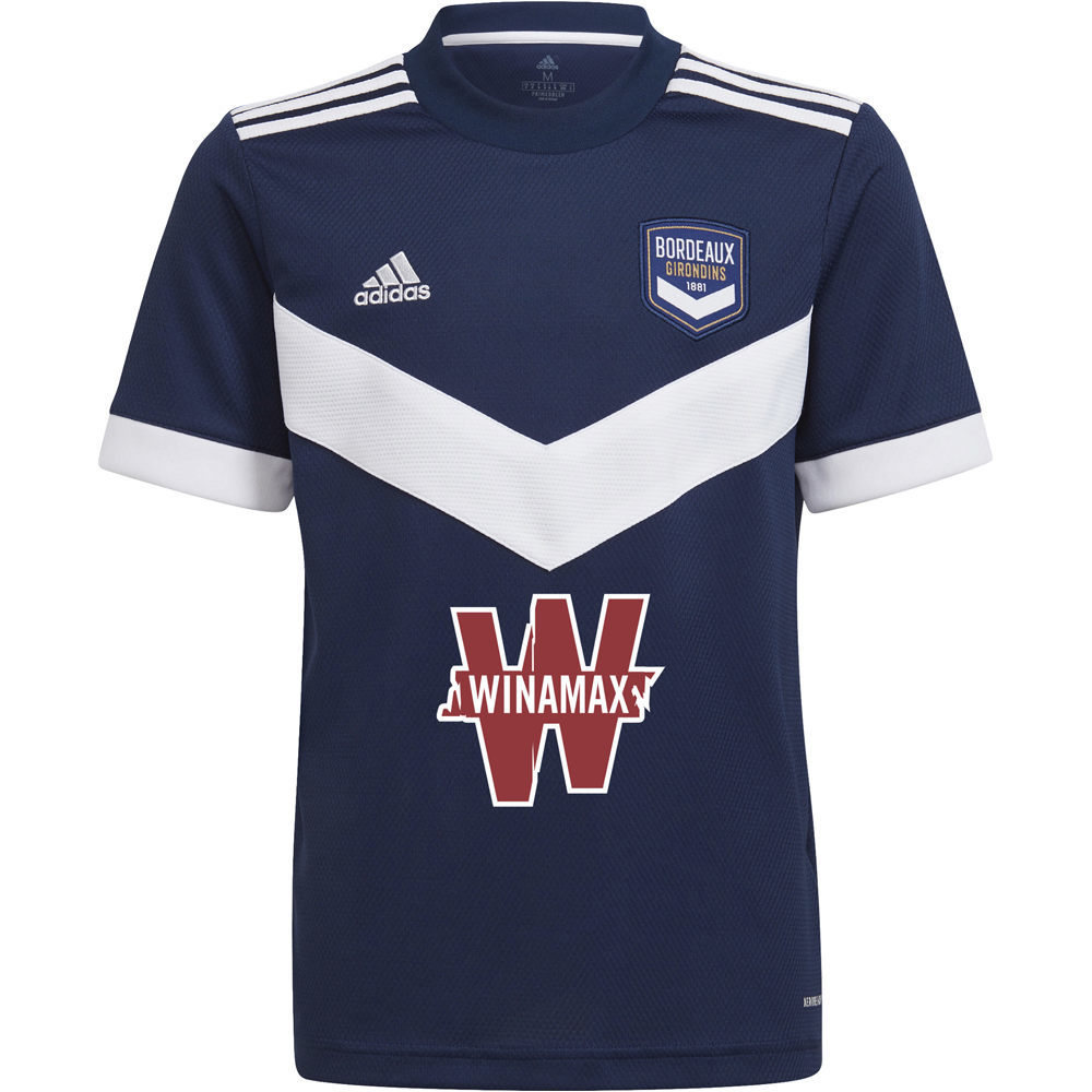 adidas camiseta de fútbol oficiales niño GIRONDINS.B 22 H JSY Y F vista frontal