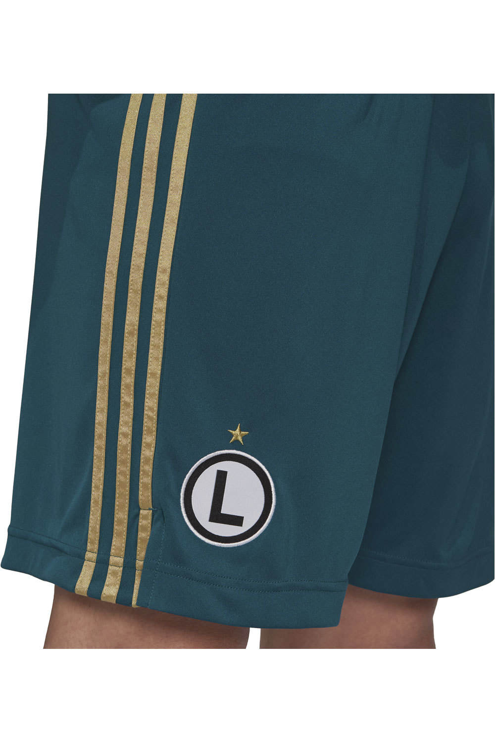 adidas pantalones fútbol oficiales Legia Warsaw 21/22 vista detalle