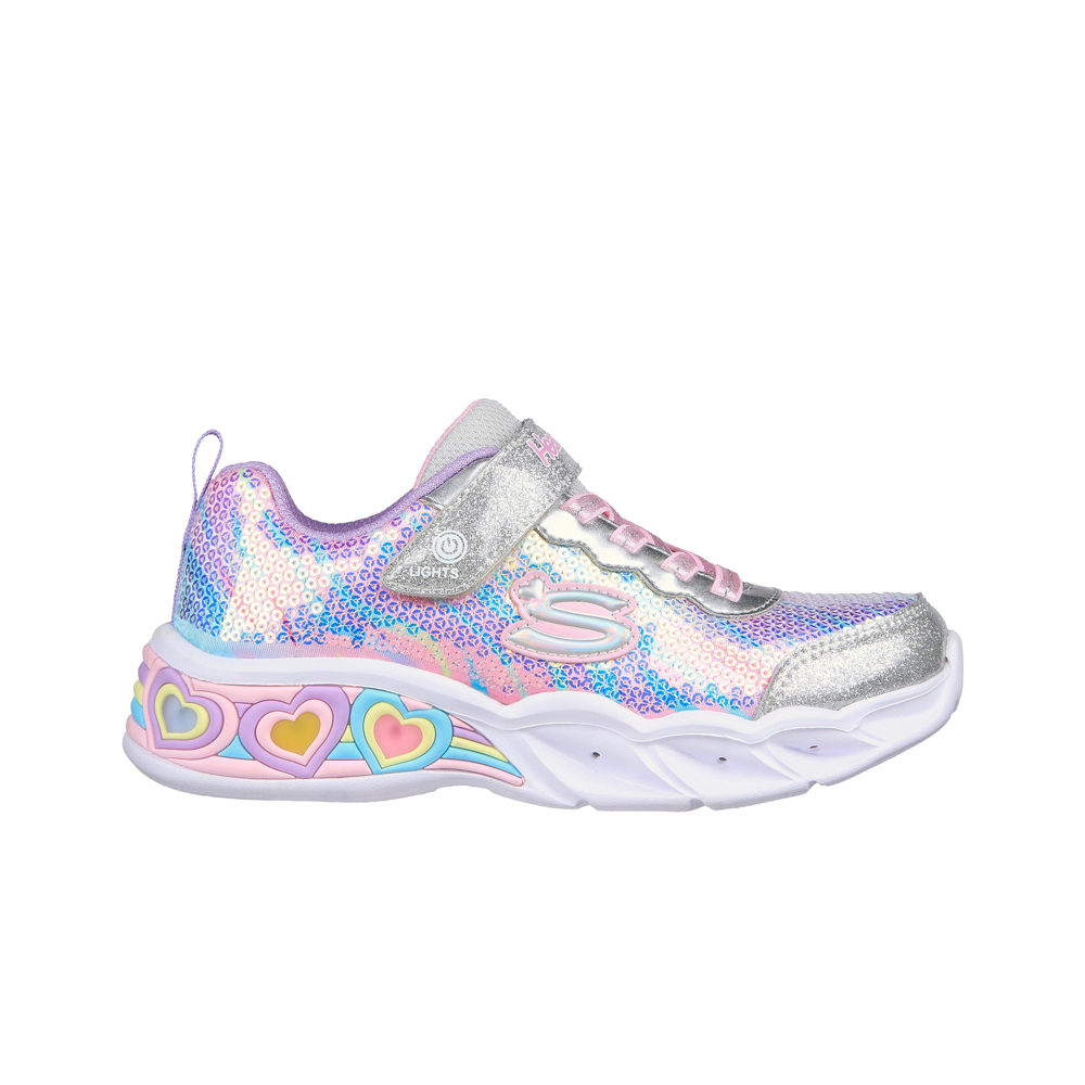 Skechers zapatilla moda niño SWEETHEART LIGHTS -LETS SHINE lateral exterior