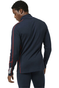 Helly Hansen camiseta térmica manga larga hombre LIFA MERINO LWEIGHT 1/2 ZIP vista trasera