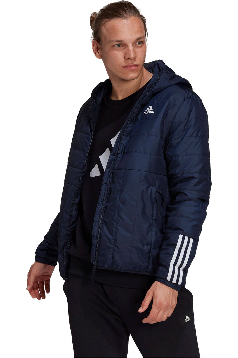 adidas chaquetas hombre Itavic Light 3 bandas con capucha vista frontal