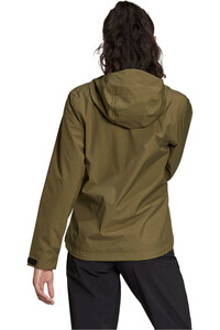 adidas chaqueta impermeable mujer Terrex Multi RAIN.RDY Primegreen Two-Layer impermeable vista trasera