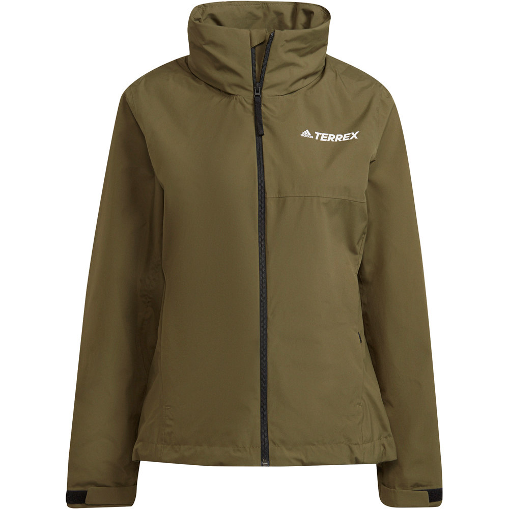 adidas chaqueta impermeable mujer Terrex Multi RAIN.RDY Primegreen Two-Layer impermeable vista detalle