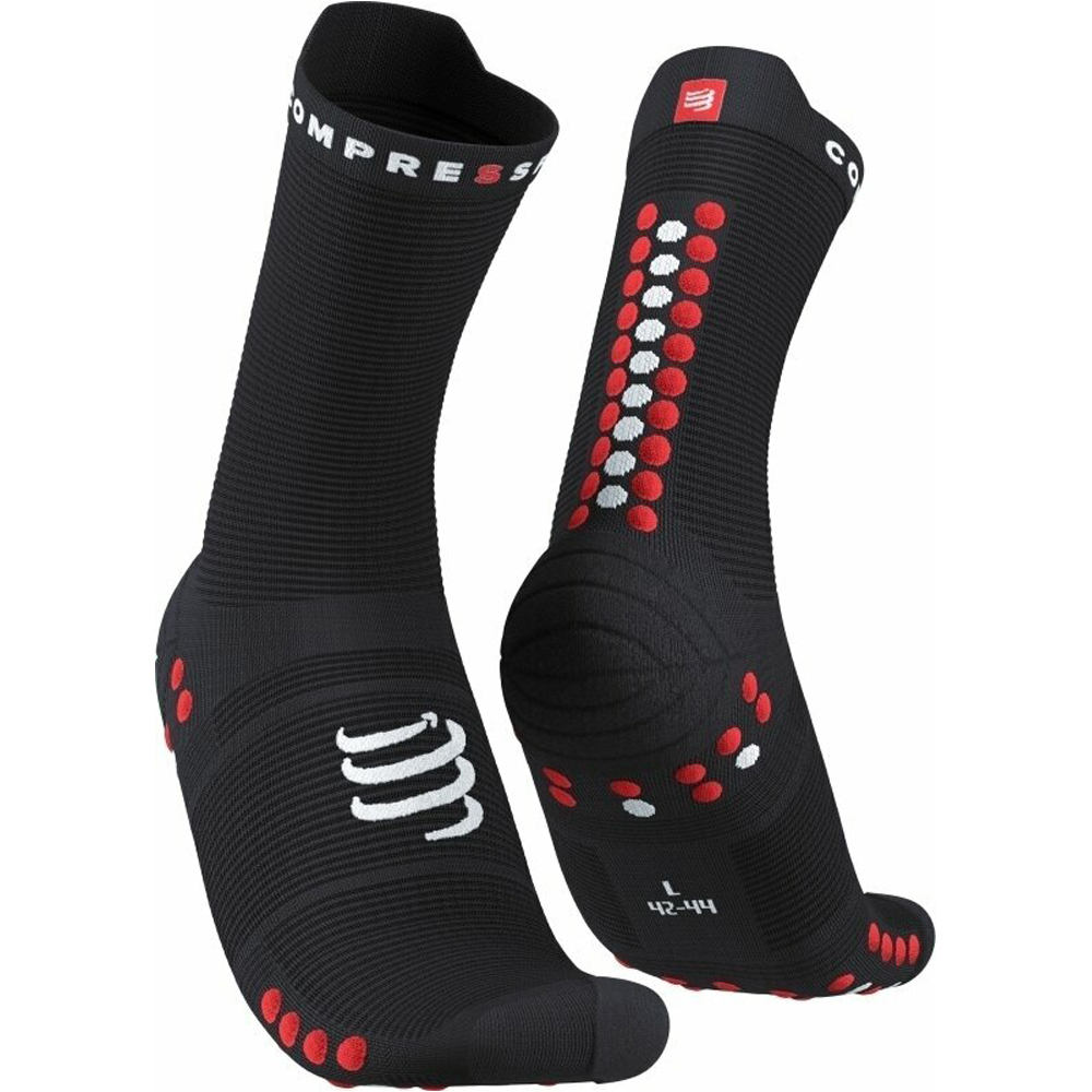 Pro racing socks v40 run high calcetines running Negro (1)