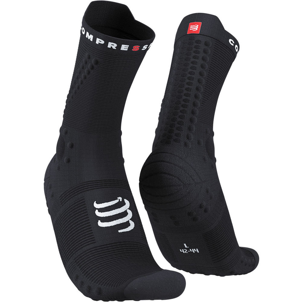 Pro racing socks v40 trail calcetines running Negro (2)