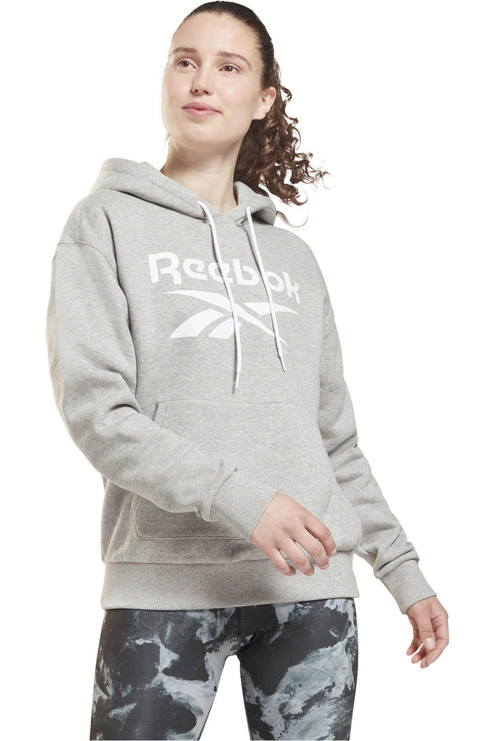 Reebok sudaderas deportivas mujer RI BL Fleece Hoody vista frontal