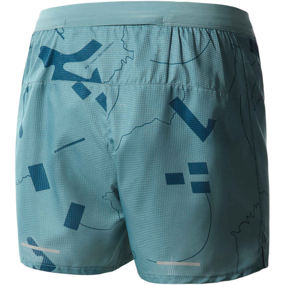 The North Face pantalón running hombre M PRINTED SUNRISER SHORT vista trasera