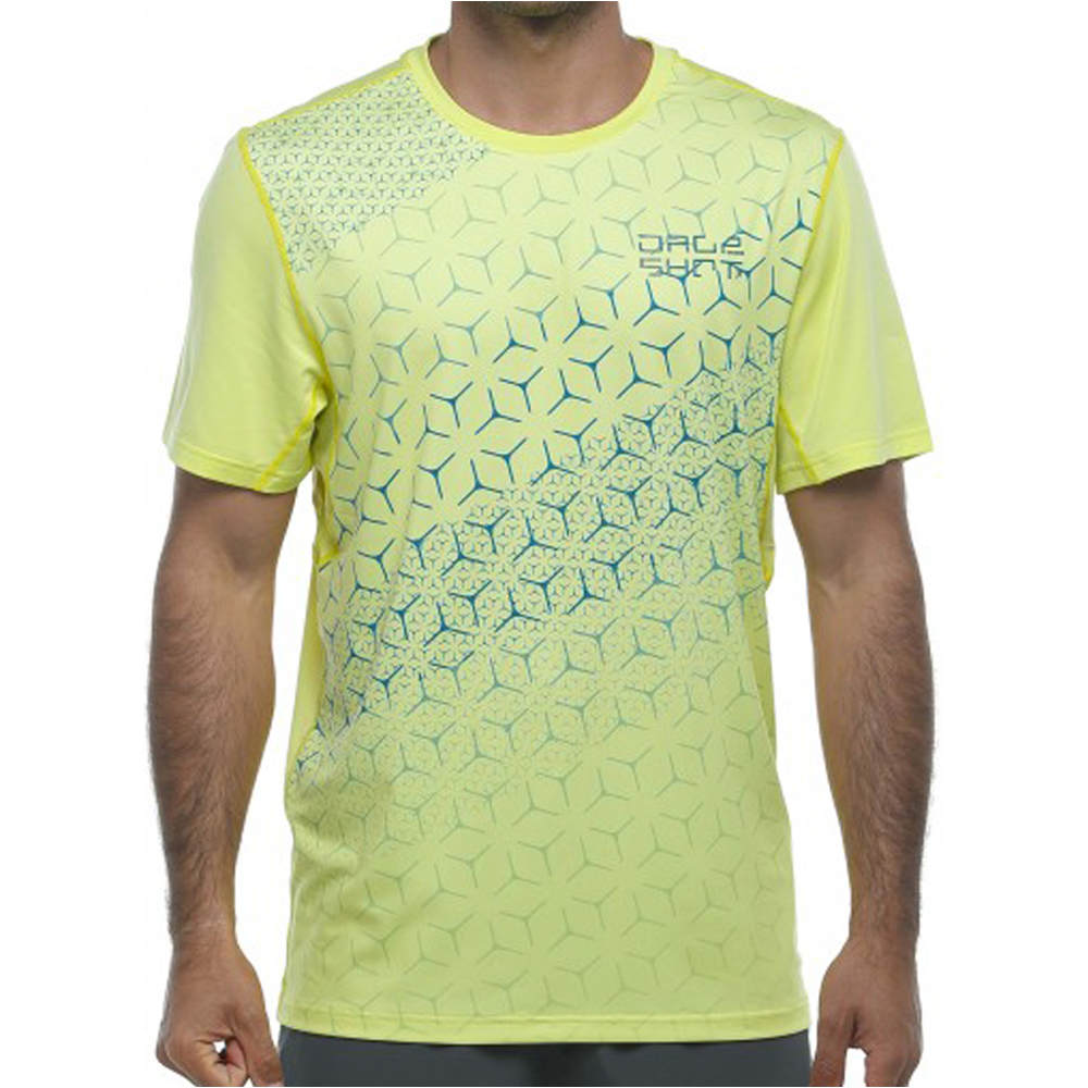 Drac camiseta tenis manga corta hombre Amarillo (S)
