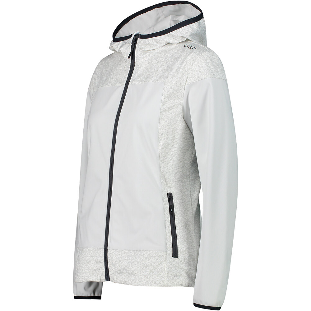 Cmp chaqueta softshell mujer WOMAN JACKET FIX HOOD vista detalle