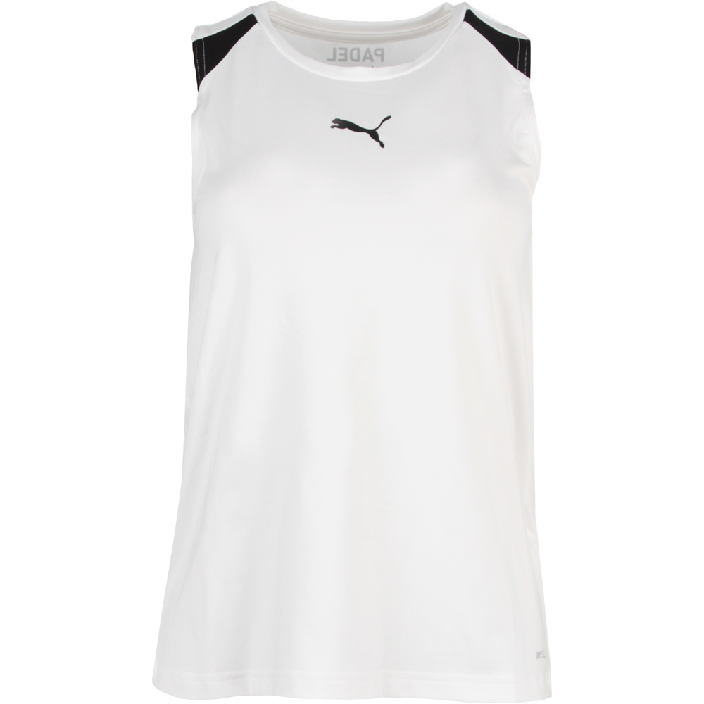 Puma camiseta tenis manga corta mujer TEAM LIGA W TANK TOP vista frontal