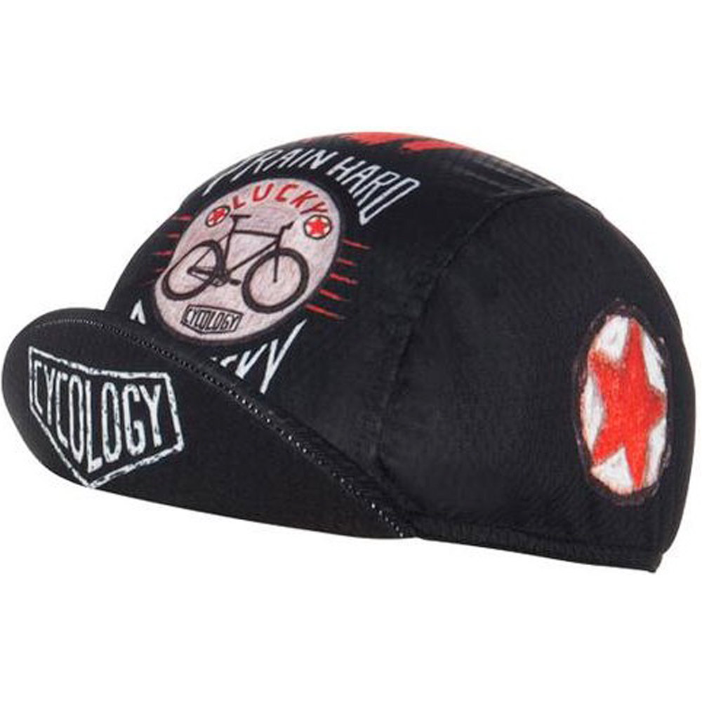 Cycology gorras ciclismo Train Hard Get Lucky Cycling Cap vista trasera