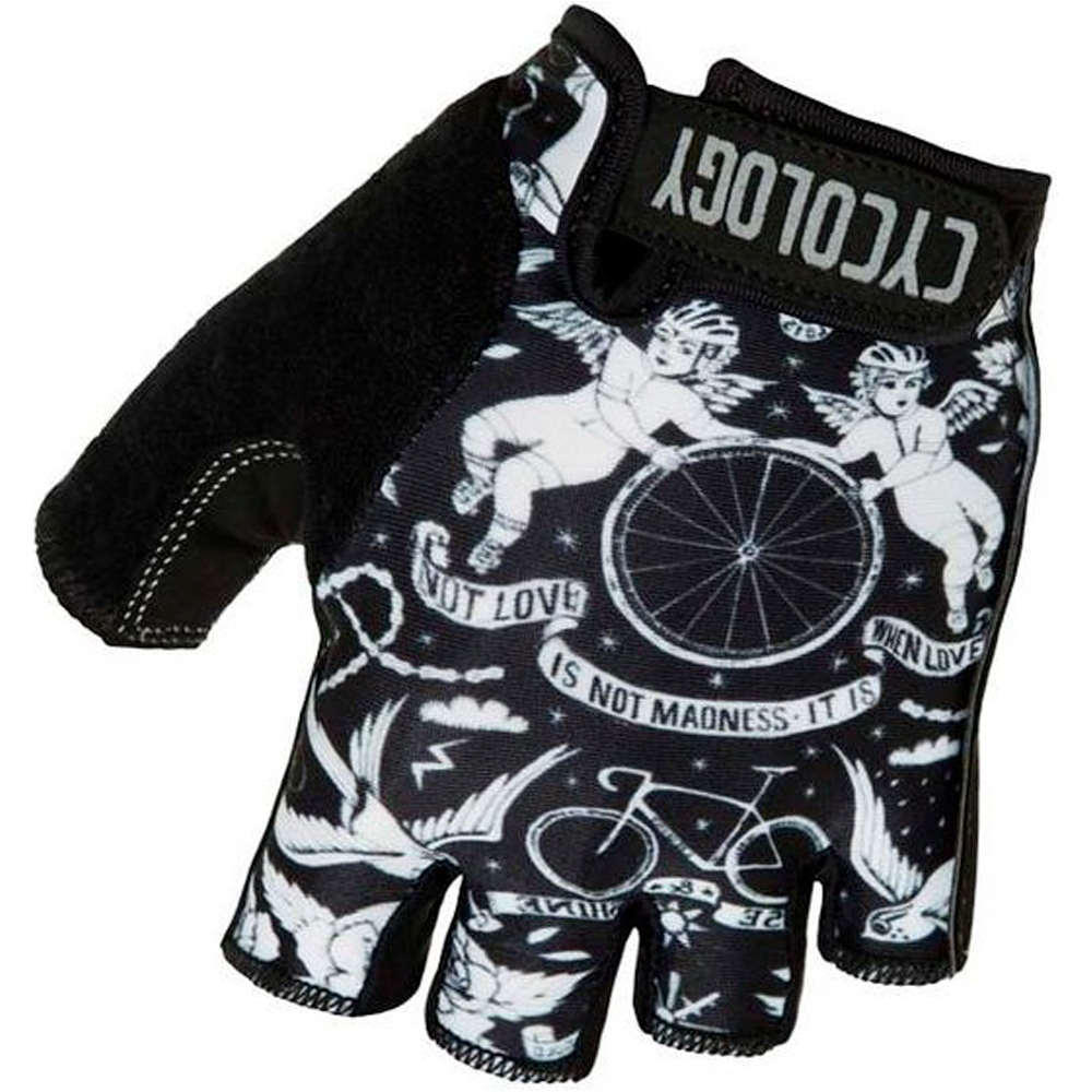 Cycology guantes cortos ciclismo Velo Tattoo Cycling Gloves vista frontal