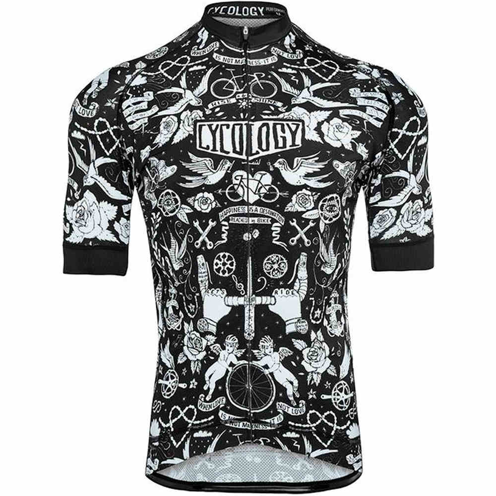 Cycology maillot manga corta hombre Velo Tattoo Mens Jersey vista frontal