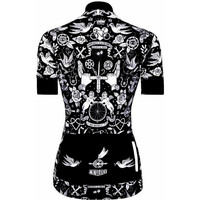 Cycology maillot manga corta mujer Velo Tattoo Womens Cycling Jersey vista trasera