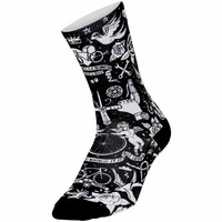 Cycology calcetines ciclismo Velo Tattoo Cycling Socks vista frontal