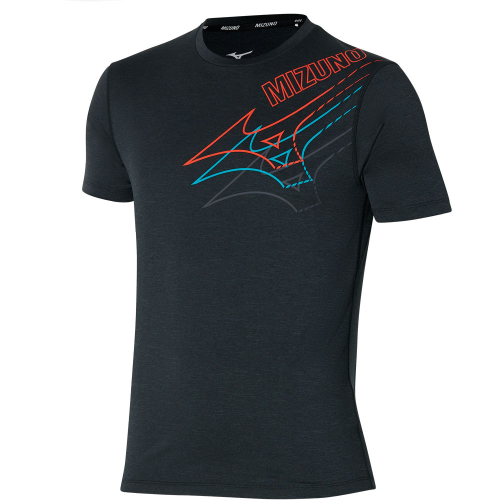 Mizuno camiseta técnica manga corta hombre Core Mizuno Graphic Tee vista frontal