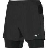 Mizuno pantaloneta técnica hombre ER 5.5 2in1 Short vista frontal