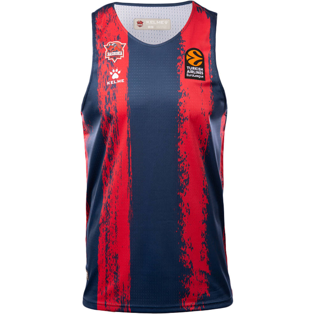 Baskonia camiseta oficial baloncesto BASKONIA 22 1 JUEGO AZGRA vista frontal