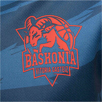 Baskonia camiseta baloncesto BASKONIA 22 CAM ENTRENO SR AZ vista trasera