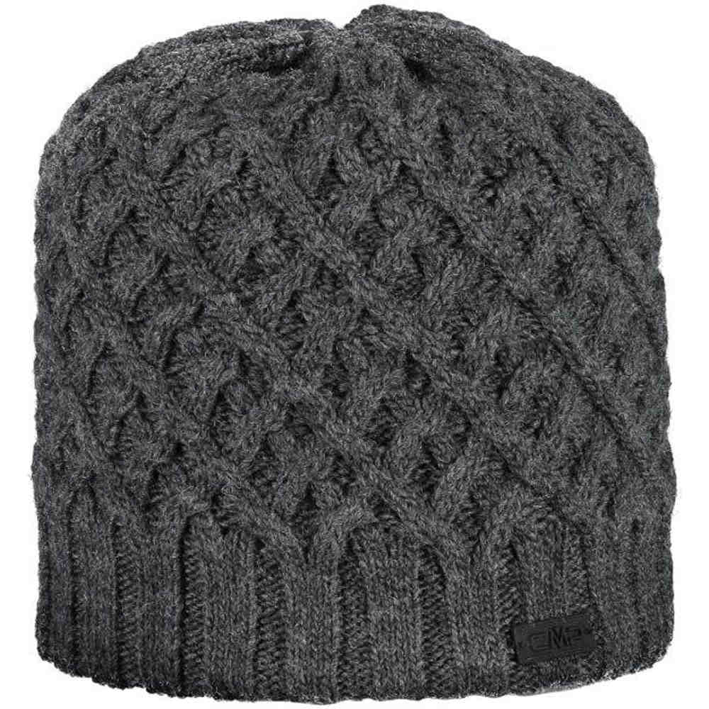 Woman knitted hat gorros montaña Negro (UNICA)