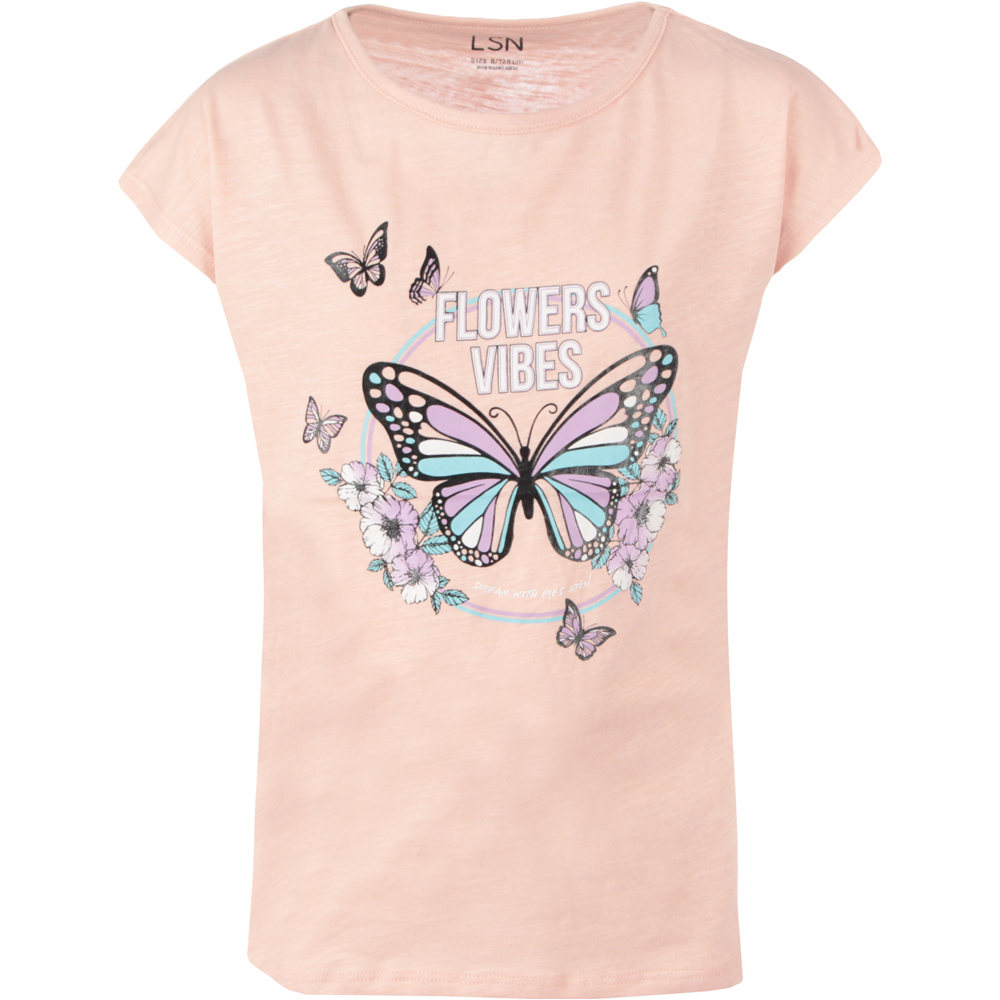 Losan camiseta manga corta niña CAMISETA MARIPOSAS vista frontal