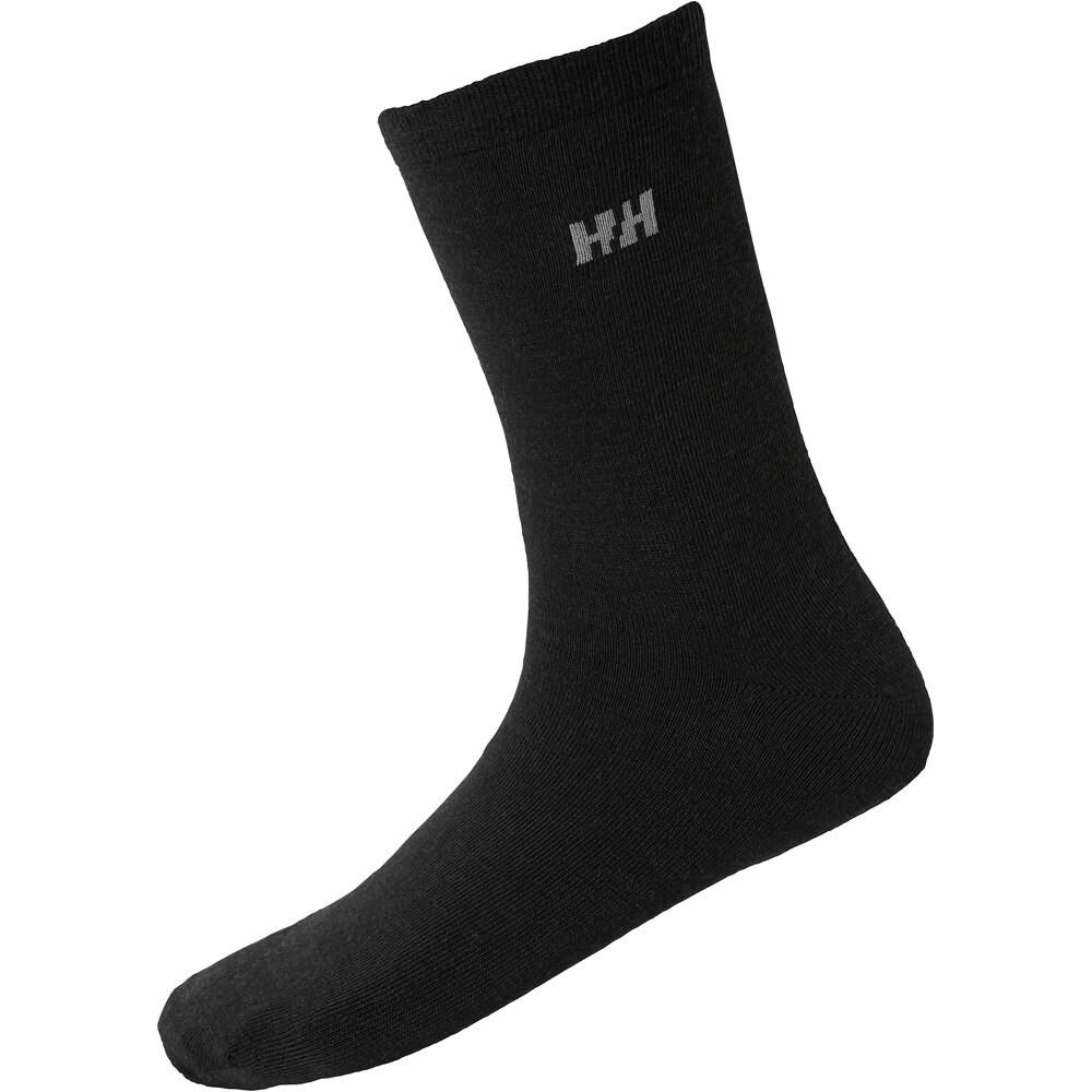 Everyday wool sock 2p calcetines esquí Negro (42-44)