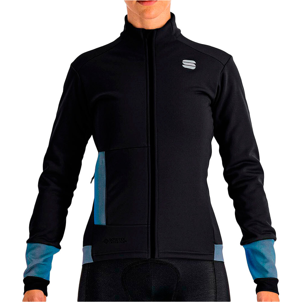 Super cortavientos ciclismo mujer Negro (M)
