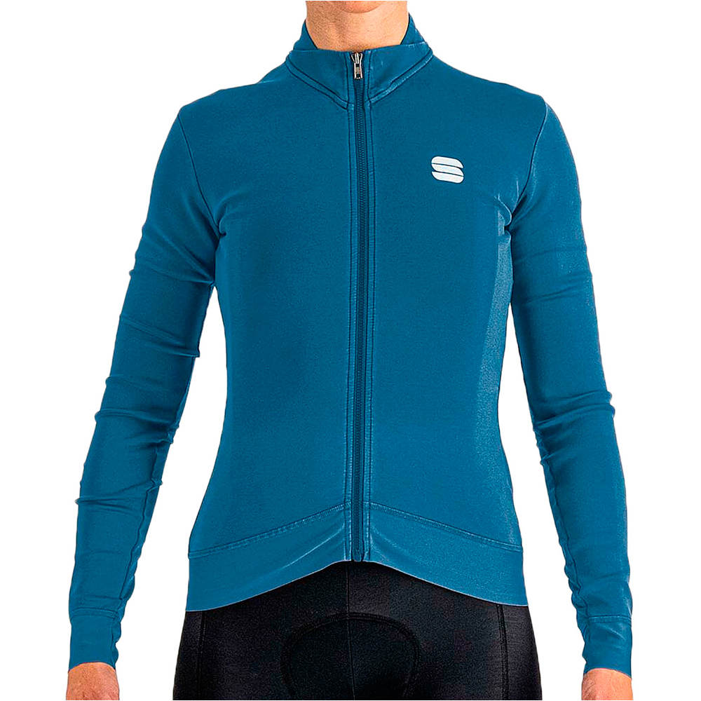 Sportful monocrom maillot manga larga mujer