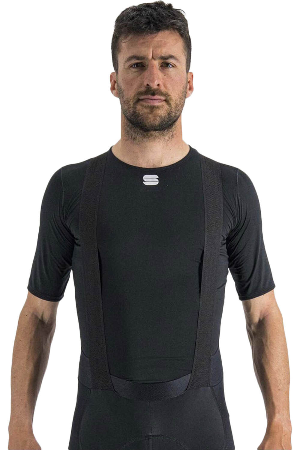 Midweight layer camiseta térmica manga corta Negro (XXXL)
