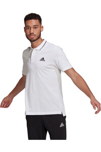 adidas polo manga corta hombre M SL PQ PS vista frontal