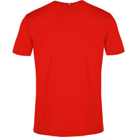 Le Coq Sportif camiseta manga corta hombre ESS Tee SS N3 M pur rouge vista trasera